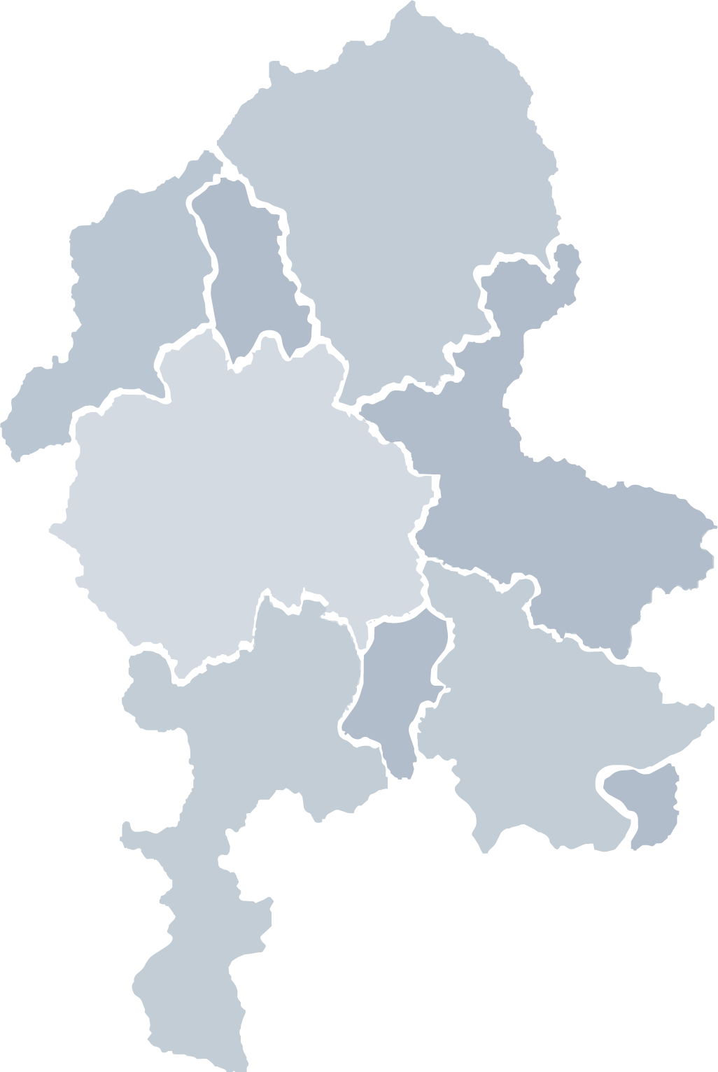 Jarvale-Consruction-Map-Of-Staffordshire-UK-White Blue graded map of Staffordshire on Jarvale Construction