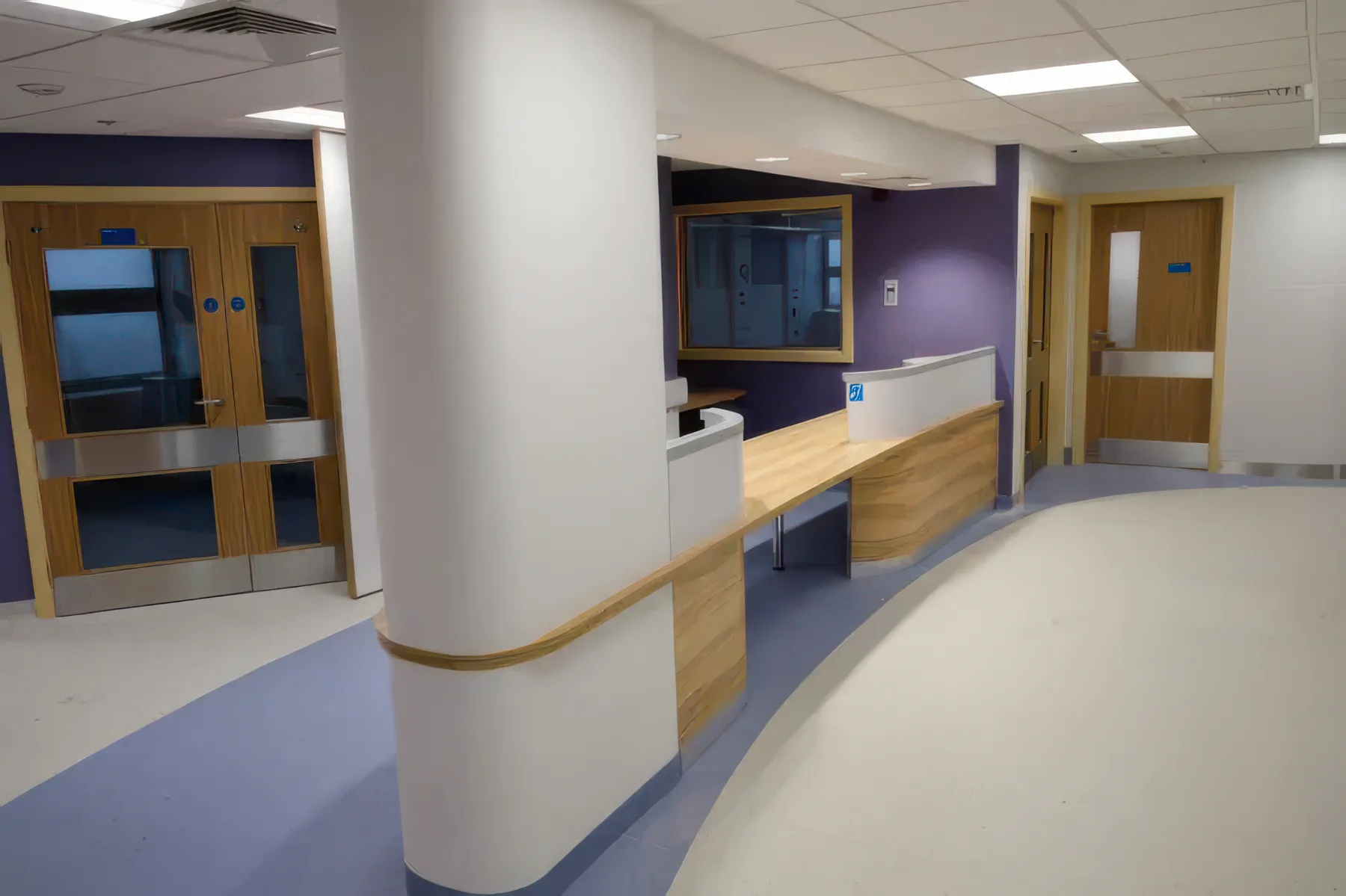 Reception area at the Neonatal Unit at Barnsley hospital