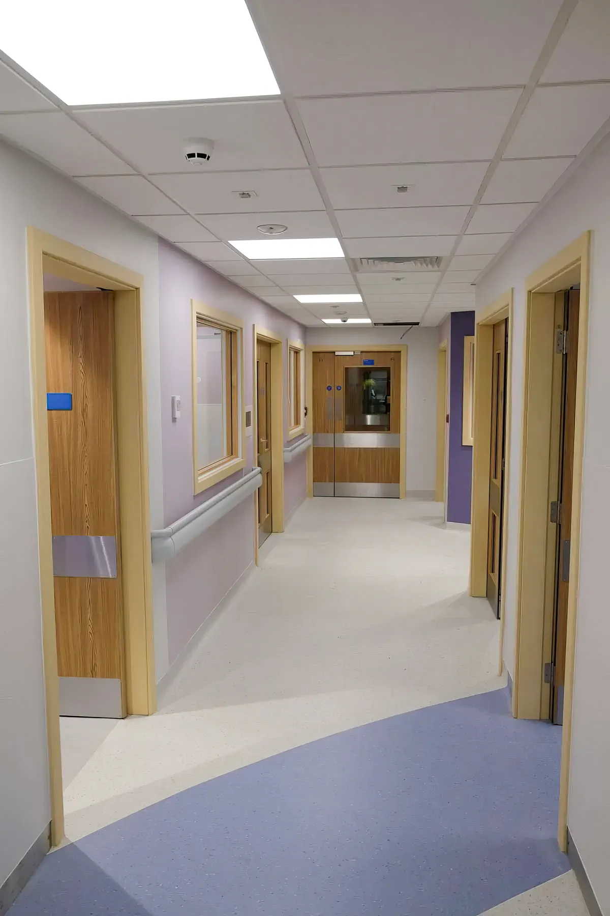 The hallway at the Neonatal Unit at Barnsley hospital which Jarvale constructed