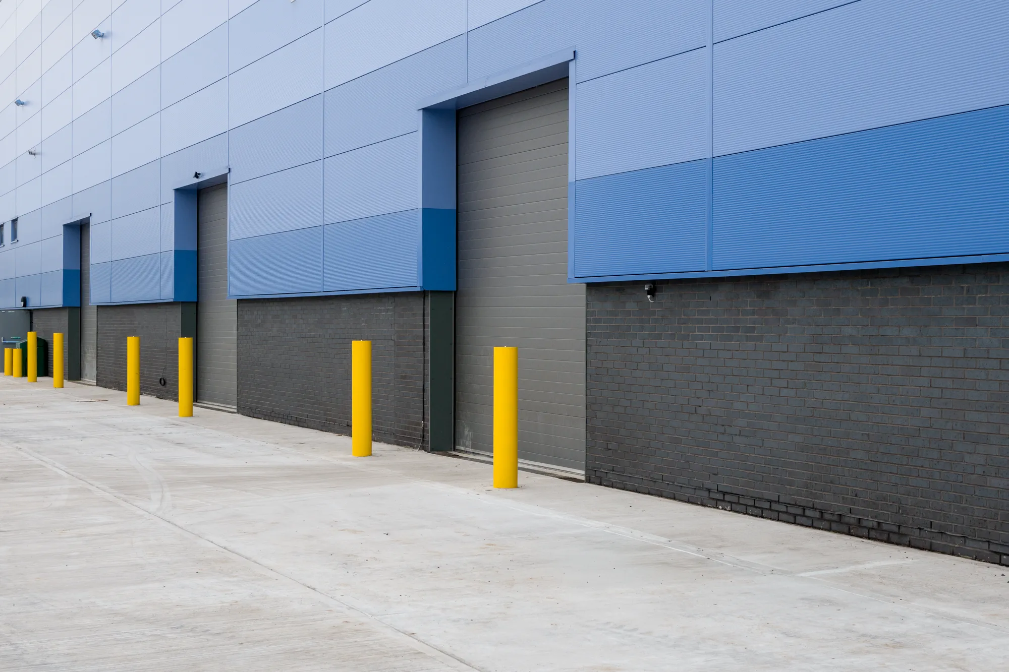 Jarvale-Construction-IKO-Polymeric-Chesterfield-14 Loading bay doors and service access at IKO Polymeric warehouse