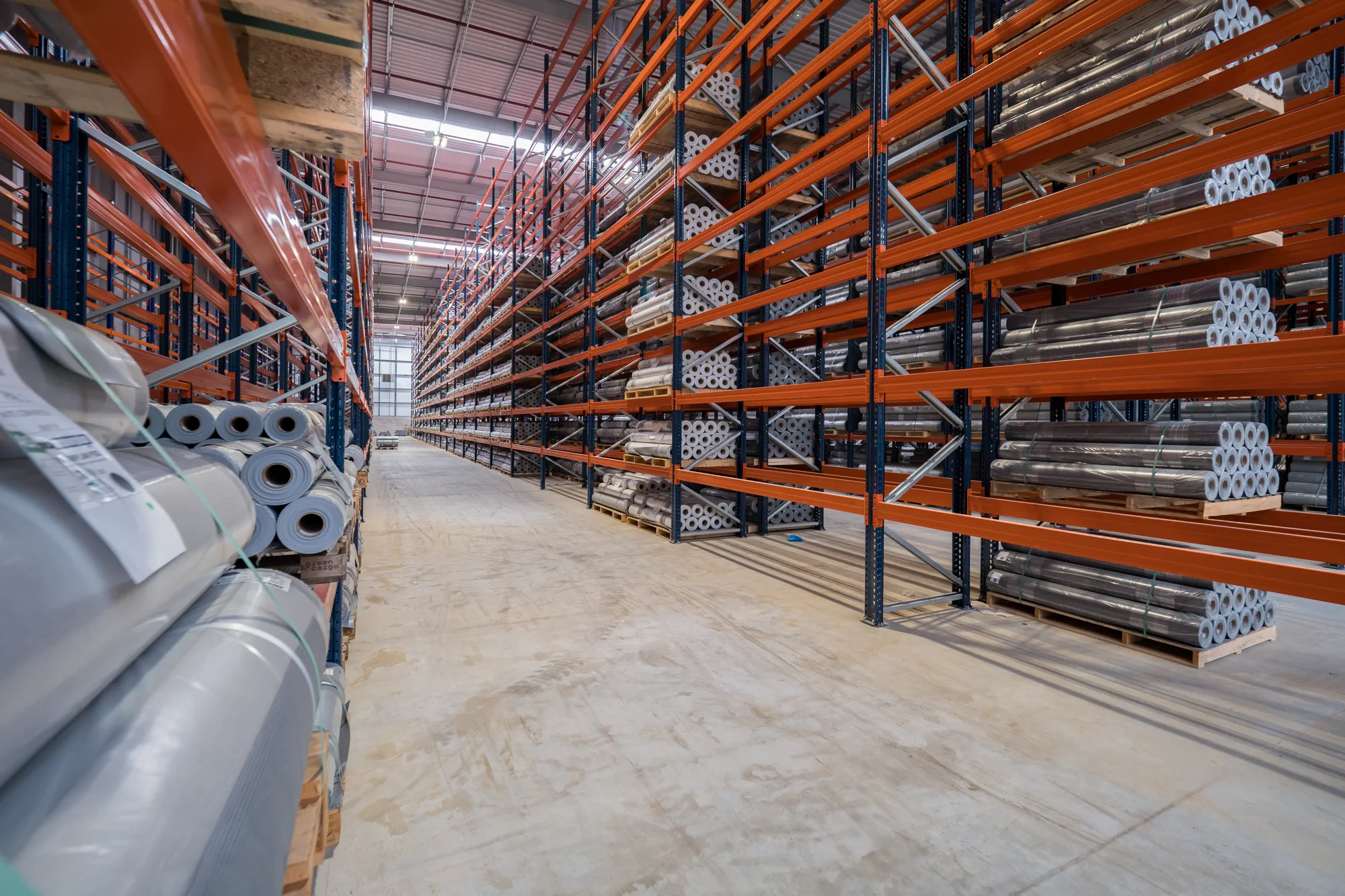 Jarvale-Construction-IKO-Polymeric-Chesterfield-18 Warehouse storage racking system within IKO Polymeric facility