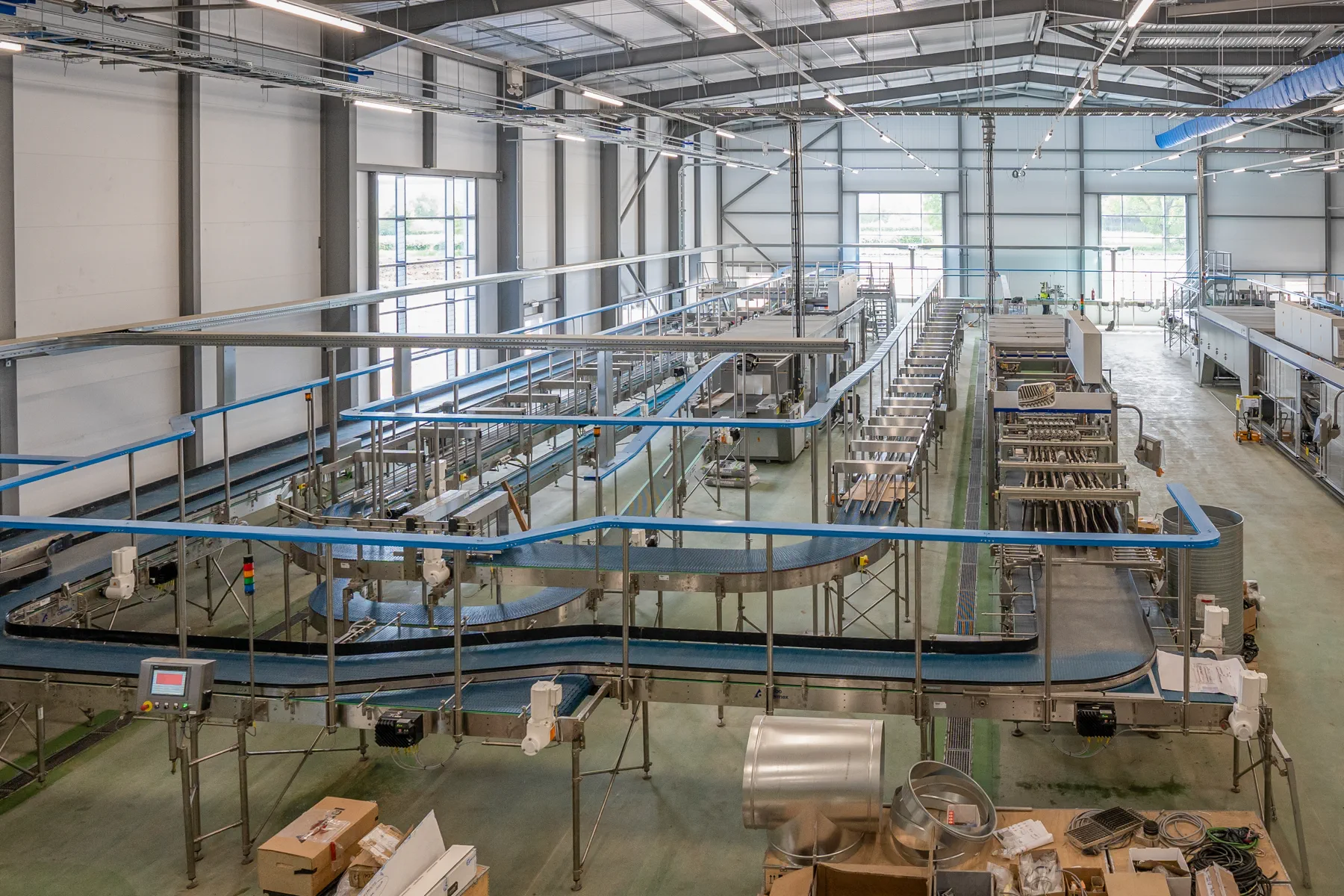Jarvale-Construction-Roxane-Project-26 Industrial conveyor and production line construction works completed