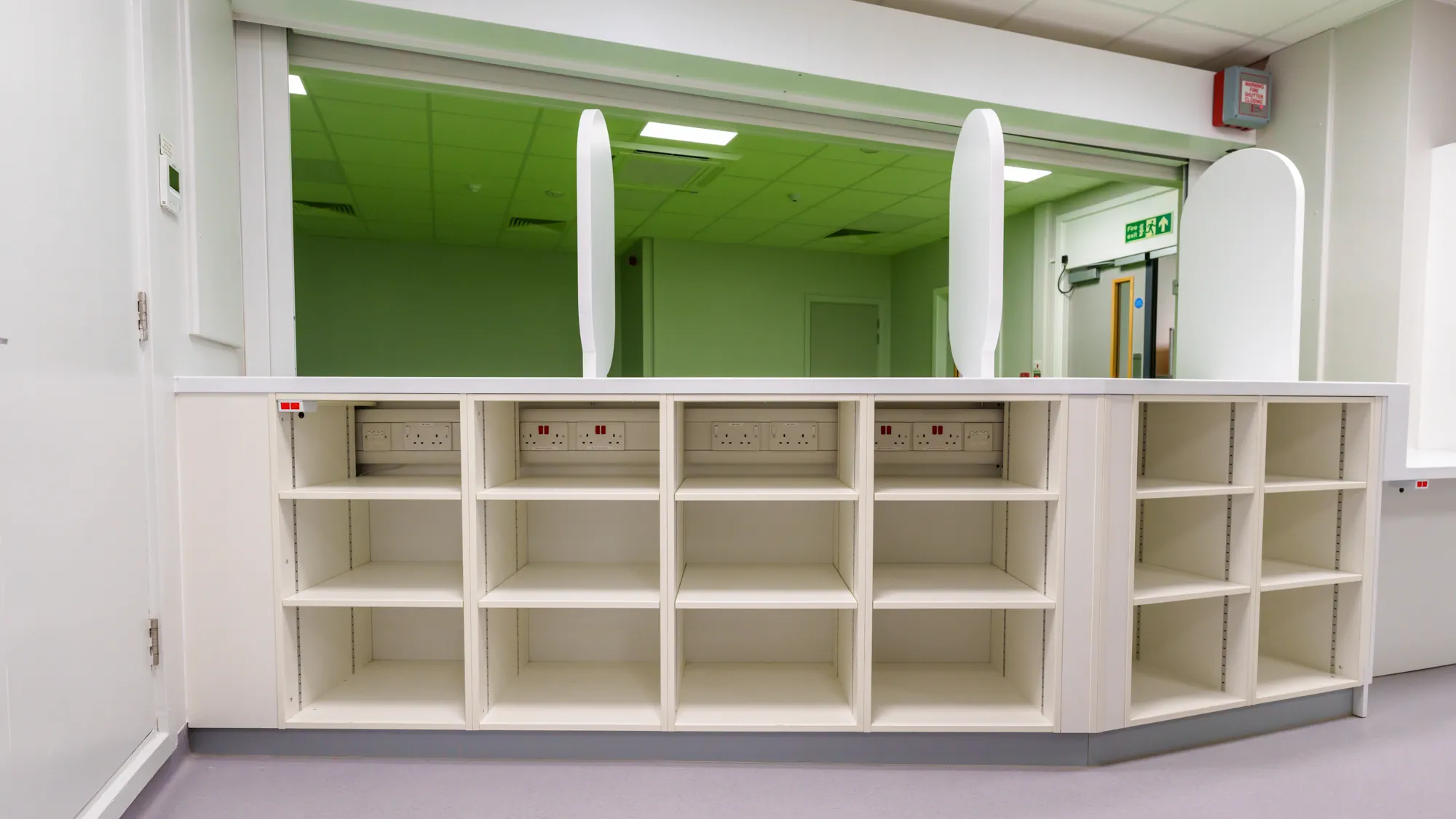 Jarvale-Construction-Royal-Hallamshire-Hospital-Pharmacy-Sheffield-10 Hospital pharmacy dispensing counter and storage area refurbishment