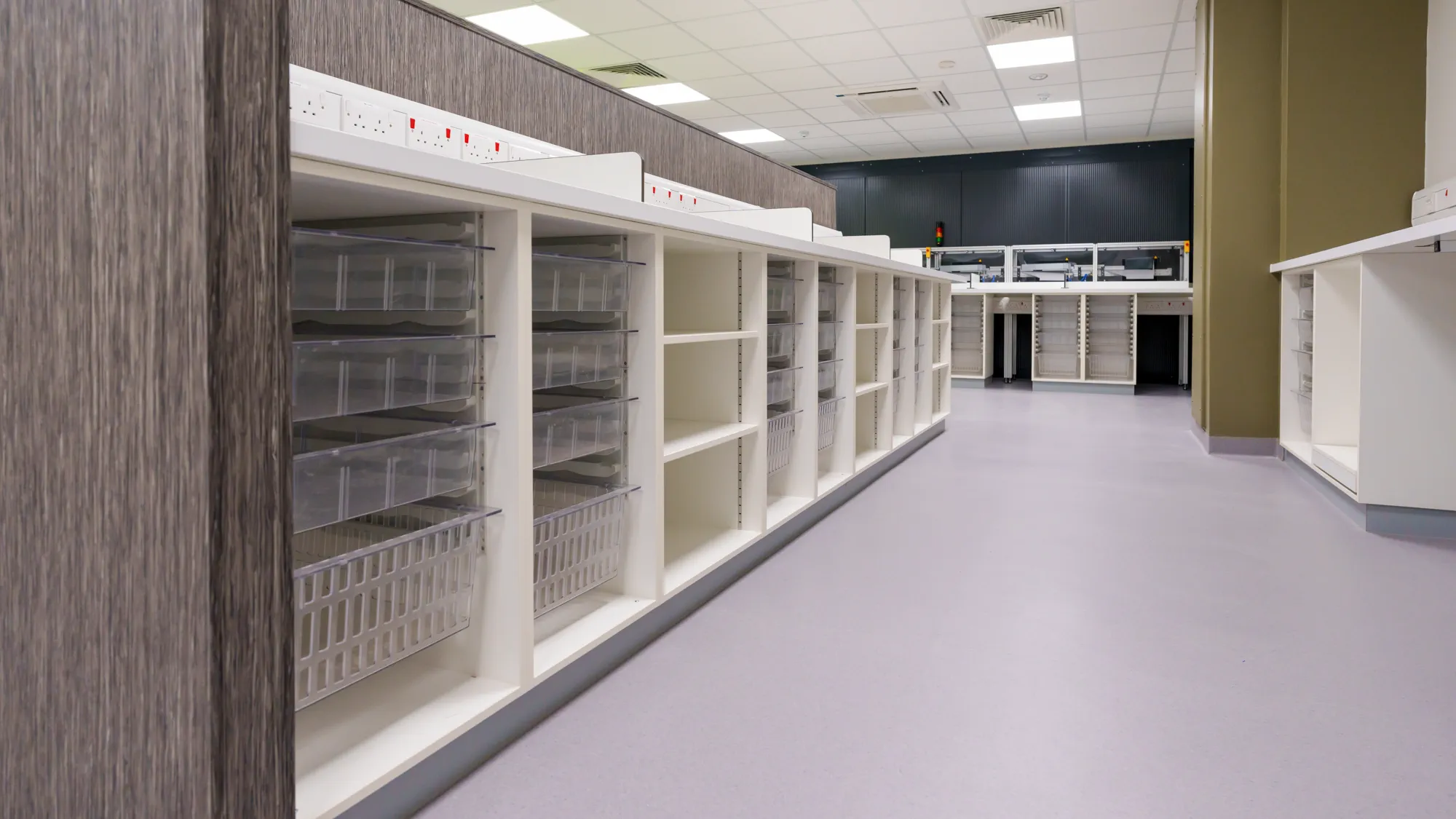 Jarvale-Construction-Royal-Hallamshire-Hospital-Pharmacy-Sheffield-11 Specialist healthcare shelving and pharmacy storage installation