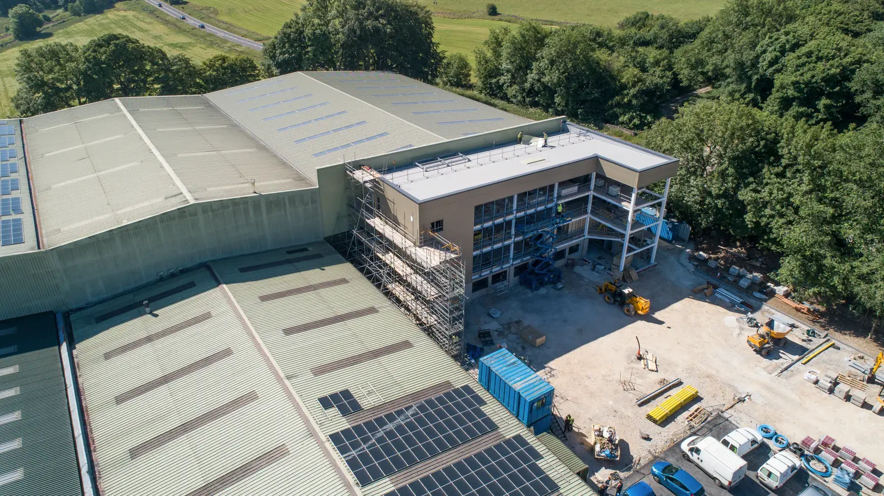 Jarvale-Construction-Selden-Research-Project-Buxton-2 Commercial warehouse and office development completed for Selden Research