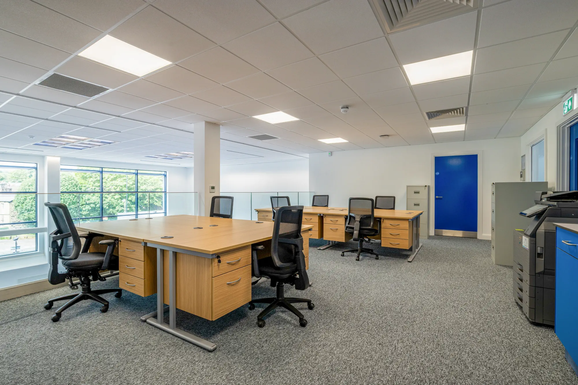Modern office space completed within the Swann Morton laboratory development
